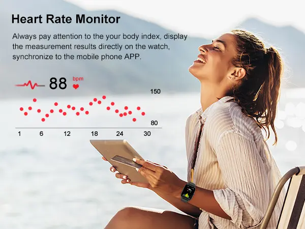 Ntaanoo 1.85 英寸高清智能触摸屏可穿戴智能手表产品介绍，支持无线语音通话，150 种锻炼模式，DIY 定制消息提醒，适用于游泳户外运动铁质腕表 8