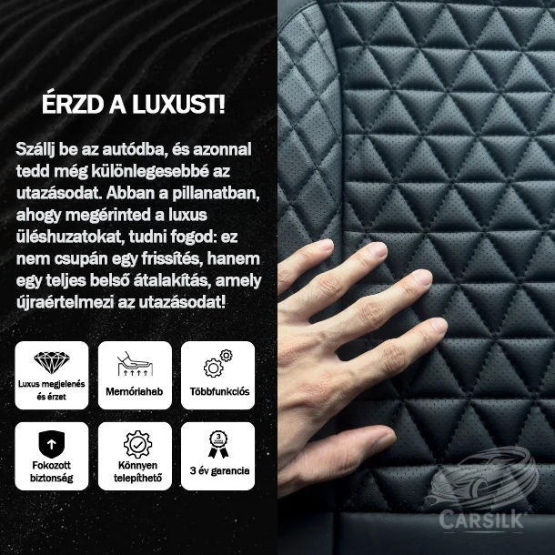 🚗2025 új, lélegző, vízálló, gyémántmintás bőr üléshuzat - minden bőr autóhuzat-modell testreszabását támogatja