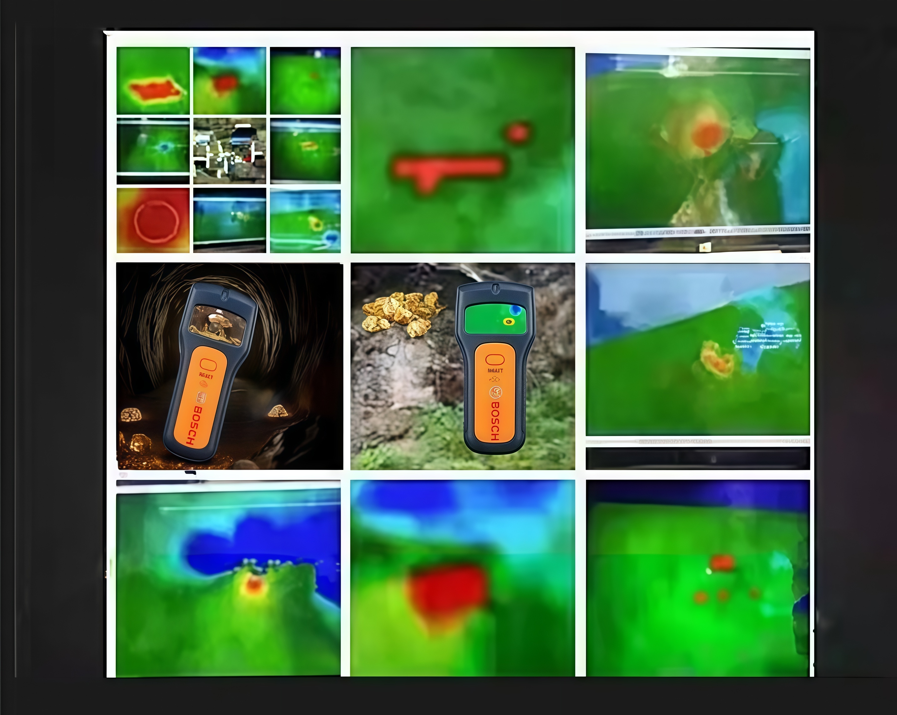 BOSCH 3D Fémdetektor – Professzionális mélységérzékelés akár 100 méterig