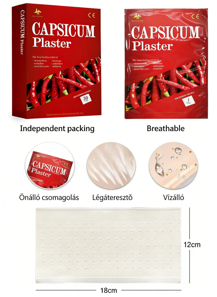 Gyors fájdalomcsillapítás egy gél tapasszal – Izom- és ízületi kényelem akár 12 órán át