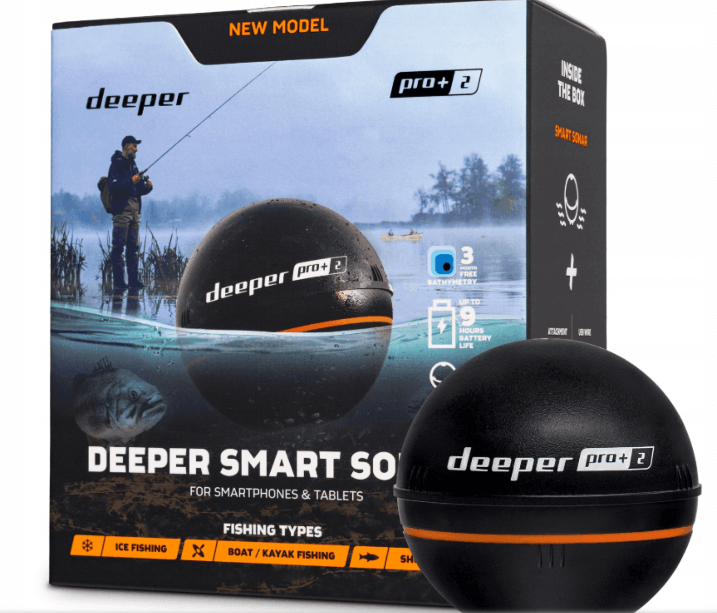 Deeper Smart Sonar PRO+ 2 — Intelligens szonár na rybolov