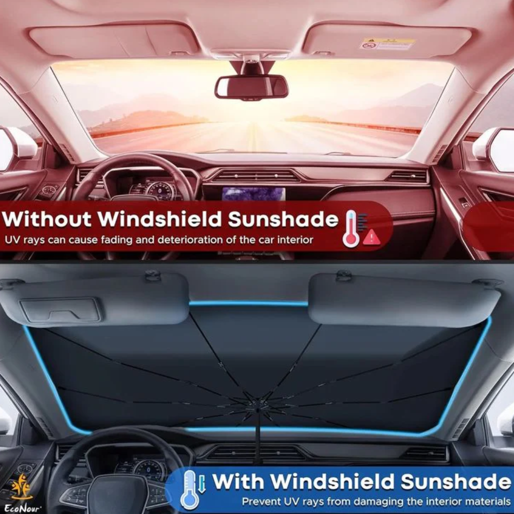 Car Windshield Sunshade Umbrella – Védd autód belső terét a forró nap ellen!