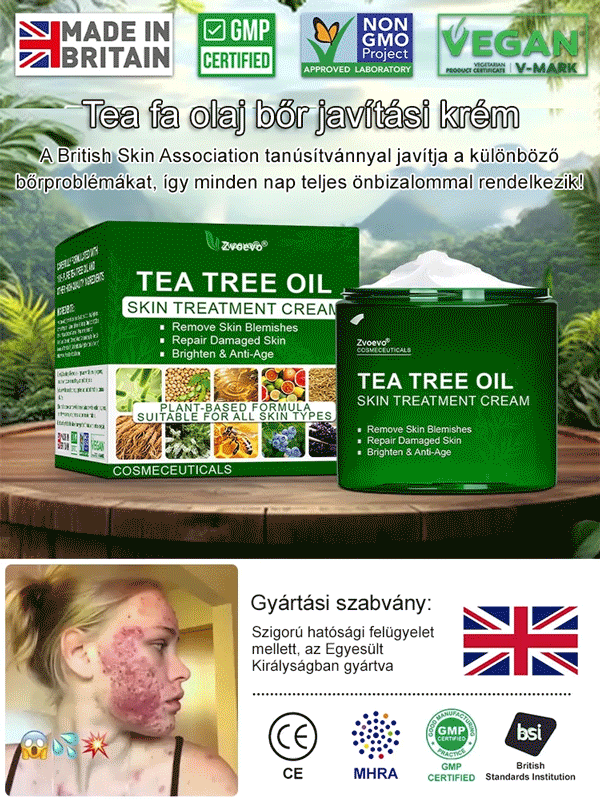 Tea fa olaj bőr javítási krém