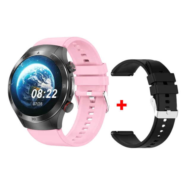 HealthWave Max - A legjobb okosóra orvosi diagnosztikához, óra a vérzsírok, a húgysav és a vércukorszint monitorozására, valamint EKG-t és fotopletizmográfiát használó fitneszkövető.