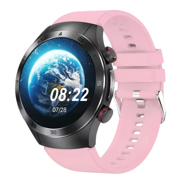 HealthWave Max - A legjobb okosóra orvosi diagnosztikához, óra a vérzsírok, a húgysav és a vércukorszint monitorozására, valamint EKG-t és fotopletizmográfiát használó fitneszkövető.