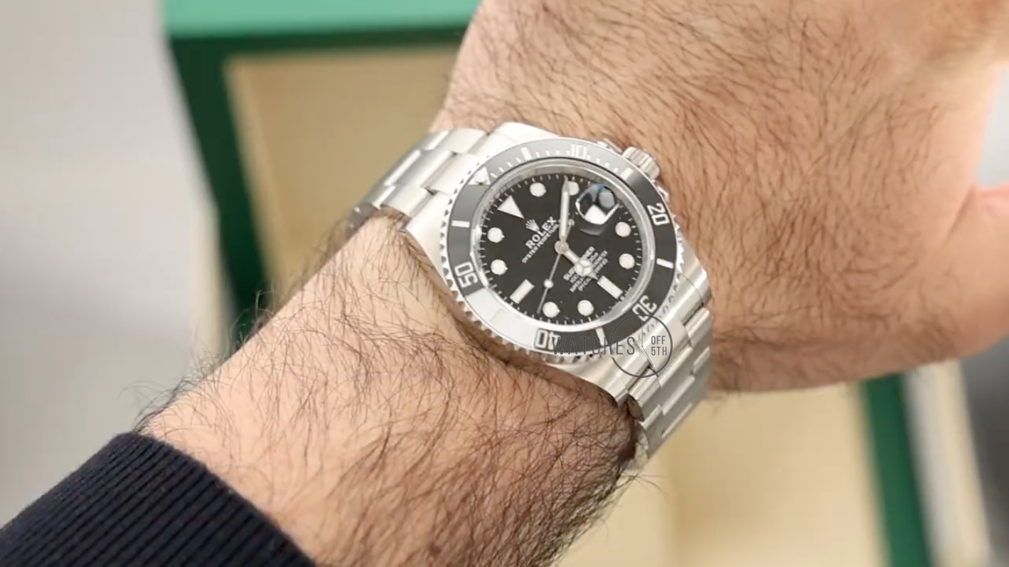 Rolex Submariner 126610LN wrist shot profile