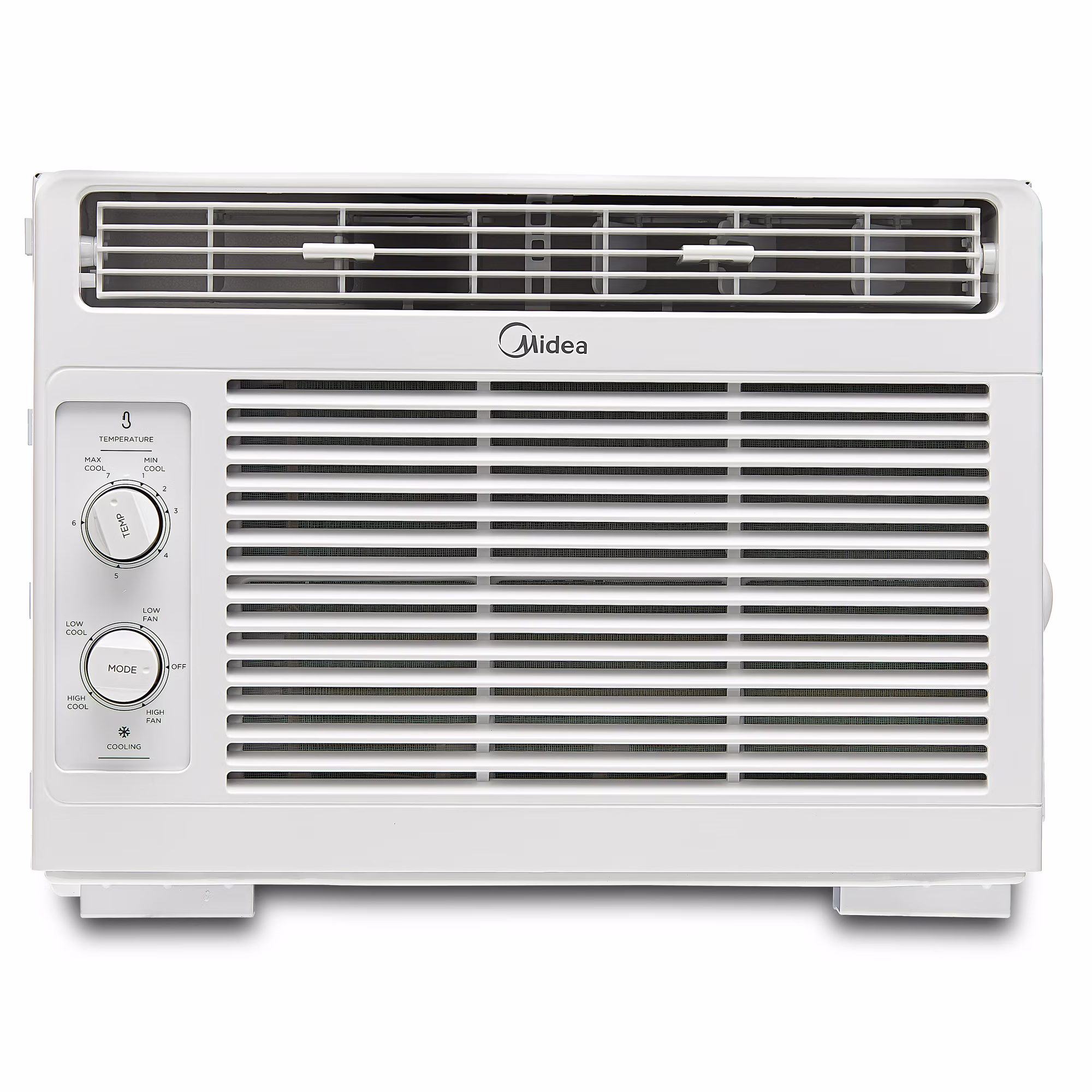 Midea 8 000 BTU 115 V-os intelligens ablakklíma Comfort Sense távirányítóval, akár 350 négyzetláb (kb. 33 m²) hűtésére, fehér, MAW08S1DWWT, új