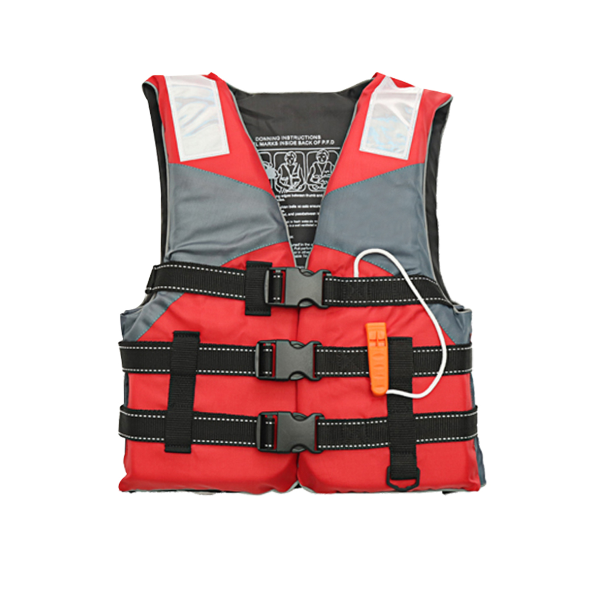 Children's life jackets with a safety buckle and elastic adjustment offer a comfortable fit