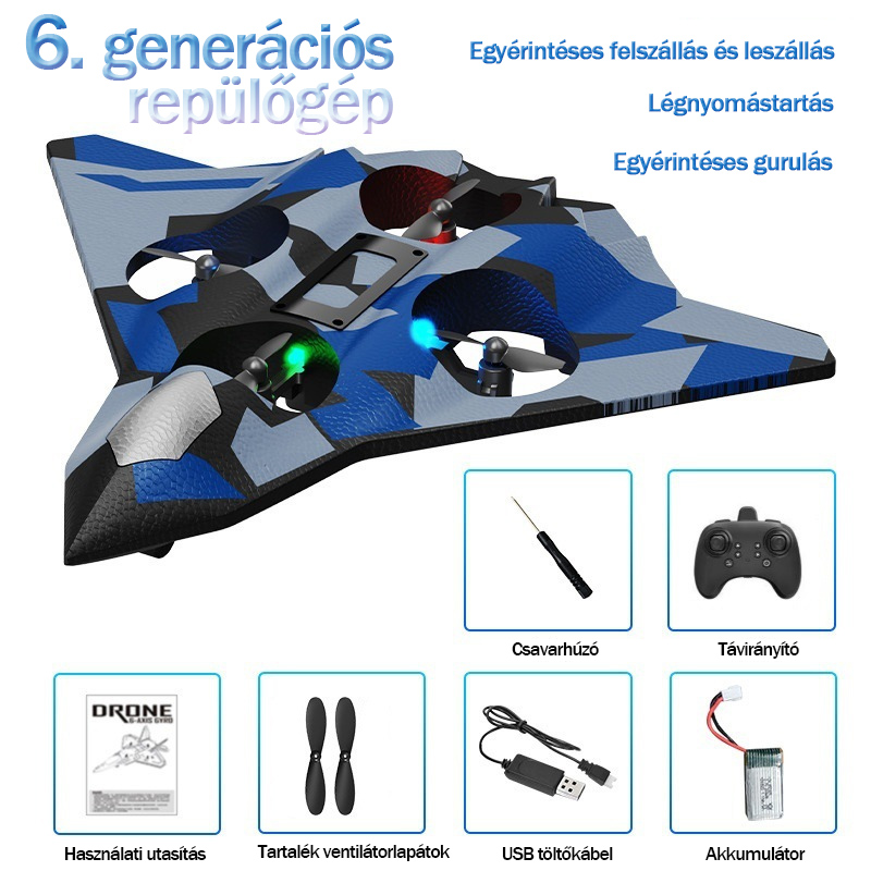 CZ36 habszivacs távirányítós repülőgép kaszkadőr surround vitorlázó kézi dobású gyermek elektromos vadászrepülőgép modelljáték