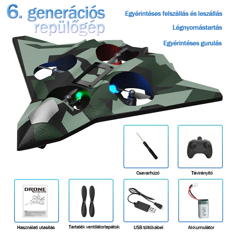 CZ36 habszivacs távirányítós repülőgép kaszkadőr surround vitorlázó kézi dobású gyermek elektromos vadászrepülőgép modelljáték