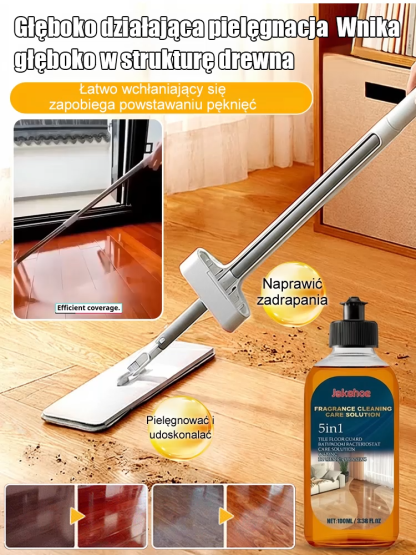 【🧴Kup jeden, drugi gratis】Niemiecki środek do czyszczenia podłóg 5 w 1 | Głębokie czyszczenie i 99% antybakteryjności • Długotrwały połysk
