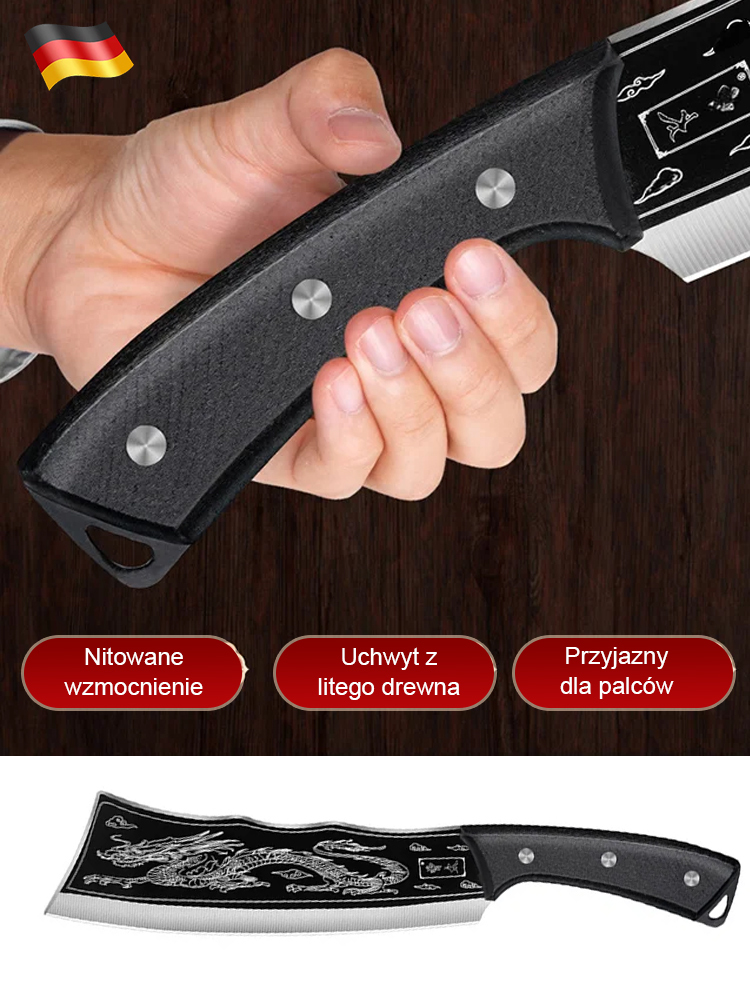 🔪75° Złoty kąt ostrza: Kroi mięso i warzywa czysto, kroi owoce i warzywa bez wyciskania soku, zachowując świeżość i smak.