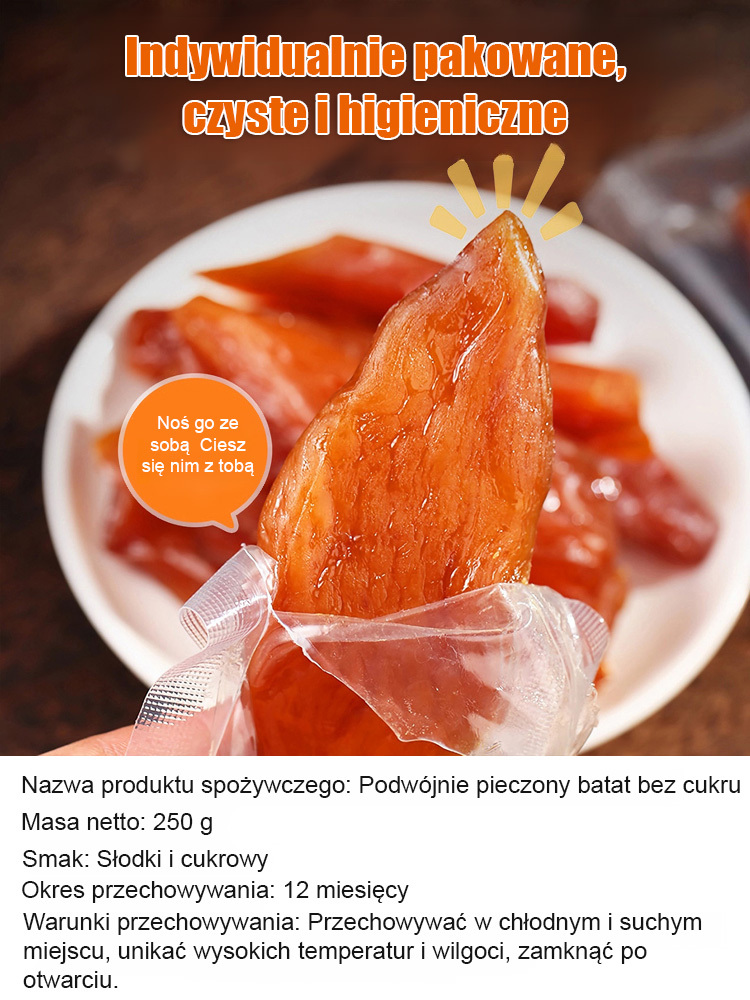 【🍠Kup jeden, drugi gratis】 Bezcukrowe gotowane na parze chipsy z batatów | Świeżo gotowane na parze i pieczone, tradycyjne, wiejskie rzemiosło | Chronią zdrowie naczyń krwionośnych 🥰
