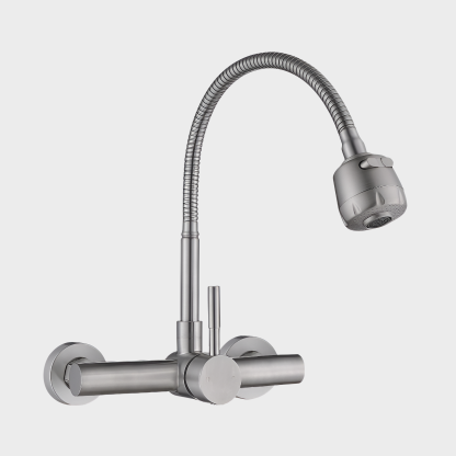 Bateria prysznicowa ścienna ze stali nierdzewnej 304