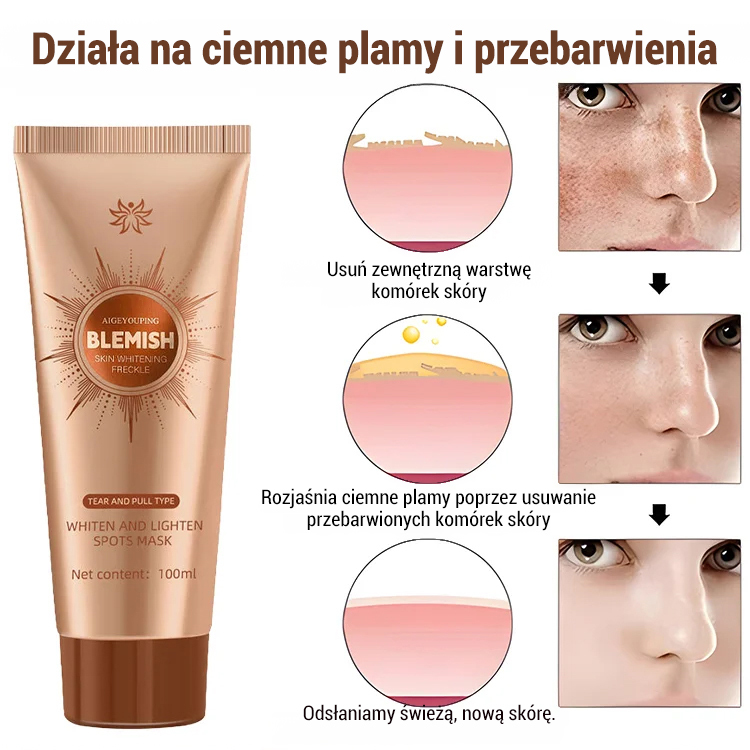 ✨Ulepszona maska ​​kolagenowa Gold: Natychmiastowe wybielanie z efektem peel-off, redukcja drobnych zmarszczek w 15 minut