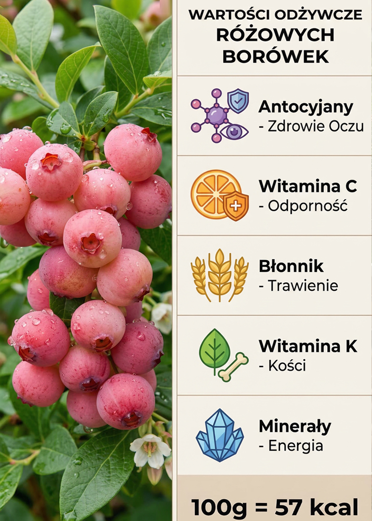 【🌱Kup jedną, drugą gratis】Rzadka odmiana borówki różowej🍇 Pink Lady, słodka i soczysta, owocuje w tym samym roku🚨