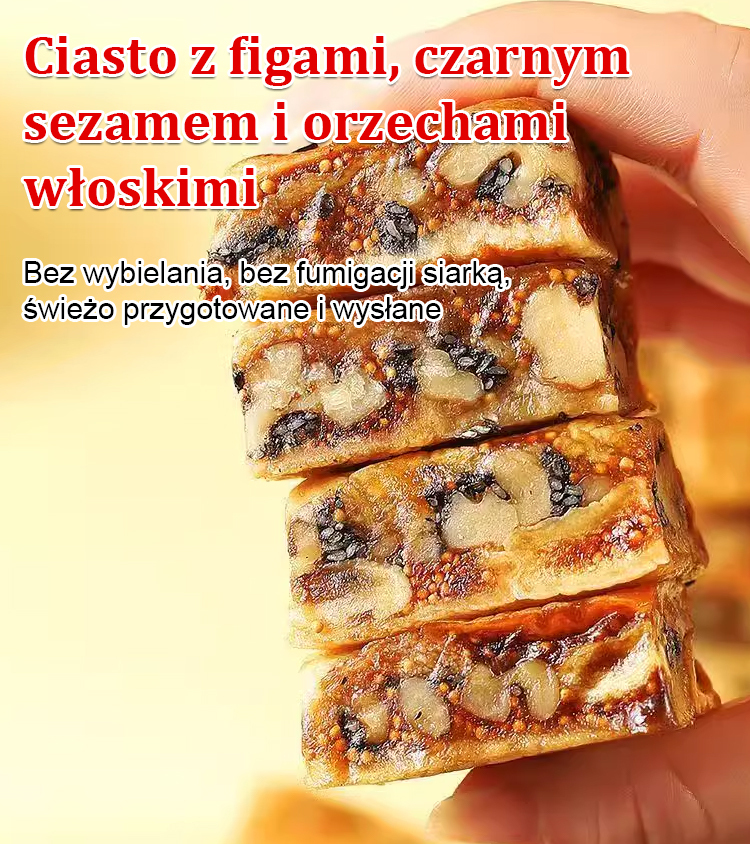 【Darmowa próbka😍】Ciasto figowe z czarnym sezamem, tak pyszne, że nie można się od niego oderwać.