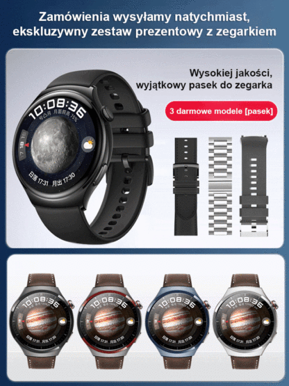 ⌚Smartwatch Watch4 Pro Health | Całodobowy pomiar tętna i utlenowania krwi • Niezależny eSIM