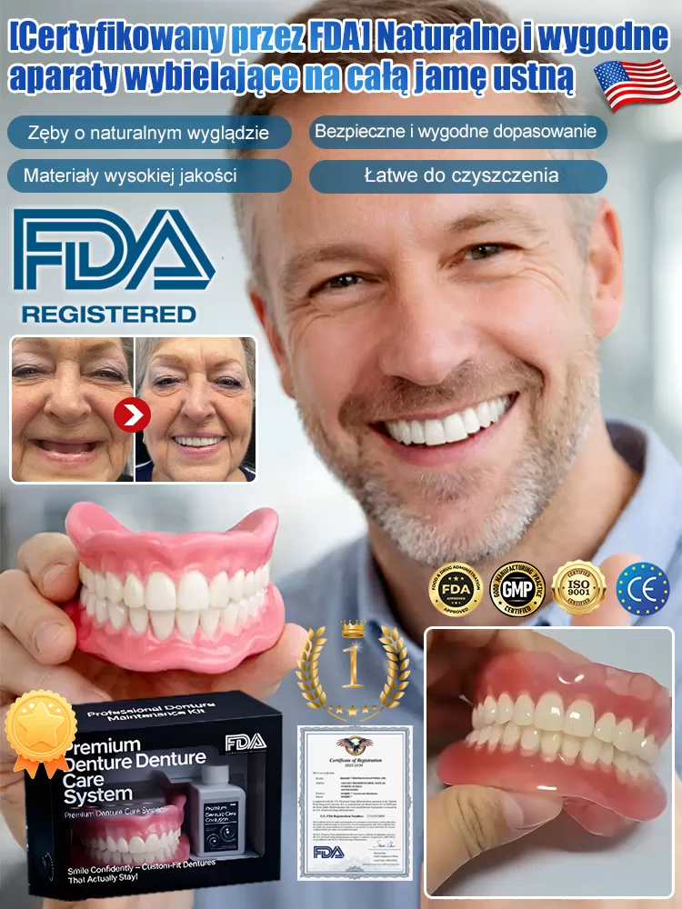 【🦷Kup jedną, a dostaniesz dwie】Protezy 3D Bionic | Bez kleju, stabilne dopasowanie • Naturalne doznania podczas żucia