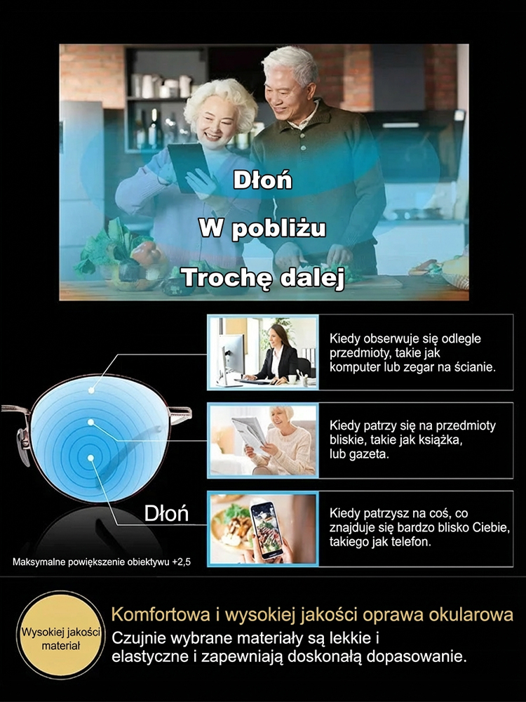 【👓Buy One Get One Free】 5g Lightweight Autofocus Glasses | Blue Light Protection, Multi-Focus Sensor | All-in-One Lens for All Scenarios