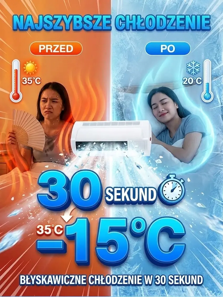【🏅Klasa efektywności energetycznej A+++】❄️ Inteligentny klimatyzator 4 w 1 typu „wszystko w jednym” (chłodzenie, grzanie i oczyszczanie)