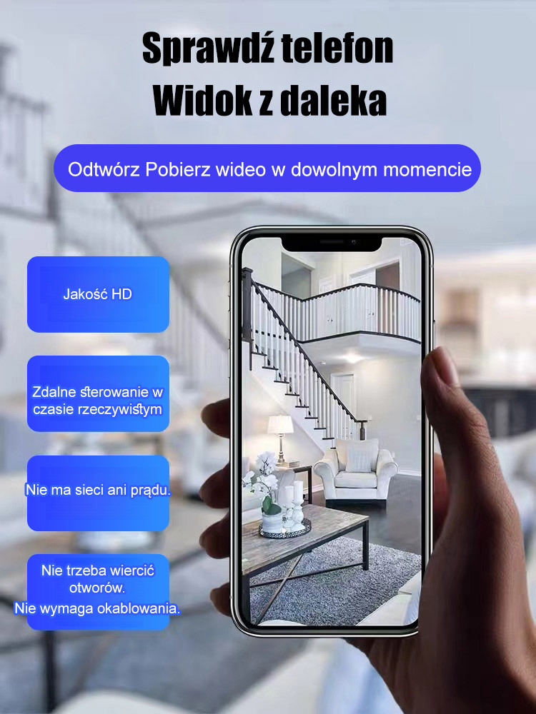 👀Ultraminiaturowa wbudowana kamera, podgląd stanu pokoju w czasie rzeczywistym z telefonu