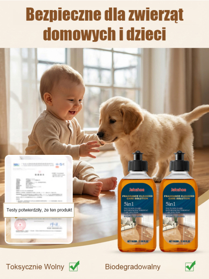 【🧴Kup jeden, drugi gratis】Niemiecki środek do czyszczenia podłóg 5 w 1 | Głębokie czyszczenie i 99% antybakteryjności • Długotrwały połysk