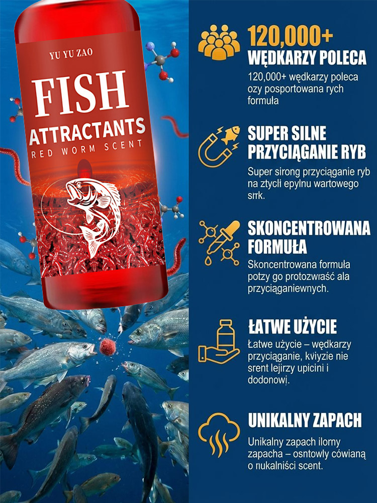 🔥 Gorąco polecany przez 120 000 wędkarzy! 🎣 Bestseller: Skoncentrowany, niezwykle skuteczny atraktor dla ryb!