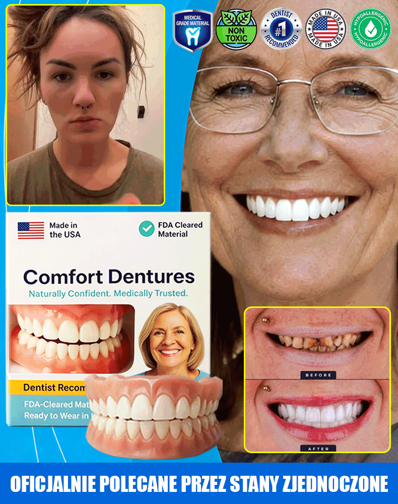 【🎉Kup 1, a 1 dostaniesz gratis】✨Silikonowe aparaty wybielające zęby, niewidoczne i naturalne, korygują wady zgryzu✅