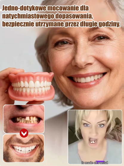 😁 Zestaw do odbudowy zębów z certyfikatem FDA | Kup 1, a drugi dostaniesz gratis! 3-minutowe dopasowanie, bezklejowy i stabilny ✨