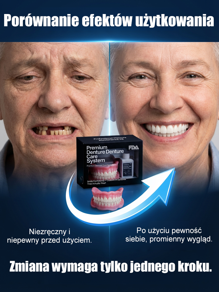 【🦷Kup jedną, a dostaniesz dwie】Protezy 3D Bionic | Bez kleju, stabilne dopasowanie • Naturalne doznania podczas żucia