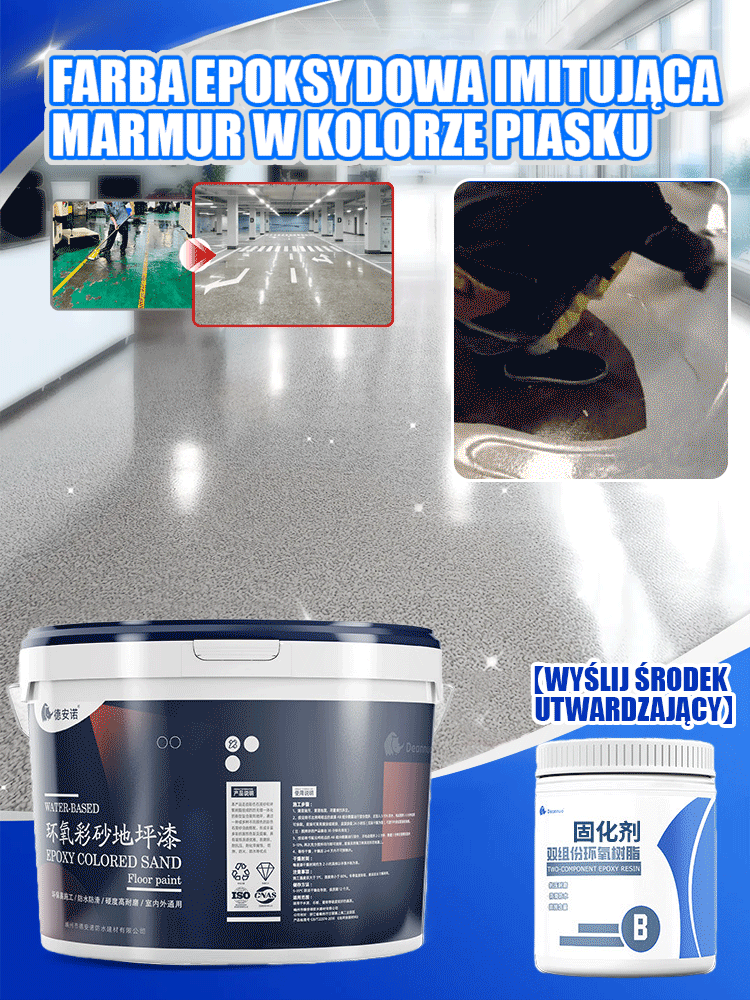 🛠️Epoksydowa farba do podłóg na bazie oleju🌟 Wygładza się jednym pędzlem! Odporna na zużycie, antypoślizgowa i supertrwała✅