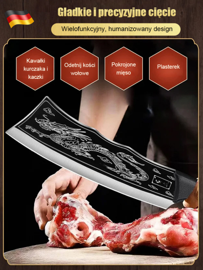 🔪75° Złoty kąt ostrza: Kroi mięso i warzywa czysto, kroi owoce i warzywa bez wyciskania soku, zachowując świeżość i smak.