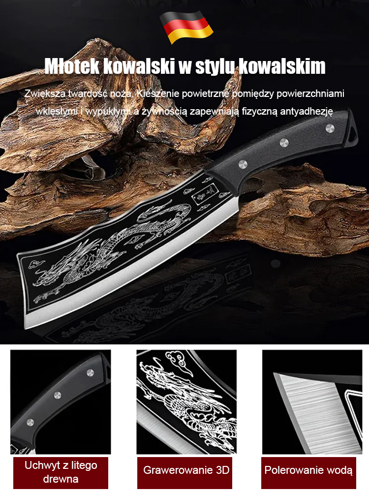 🔪75° Złoty kąt ostrza: Kroi mięso i warzywa czysto, kroi owoce i warzywa bez wyciskania soku, zachowując świeżość i smak.