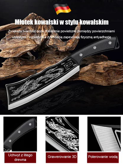 🔪75° Złoty kąt ostrza: Kroi mięso i warzywa czysto, kroi owoce i warzywa bez wyciskania soku, zachowując świeżość i smak.