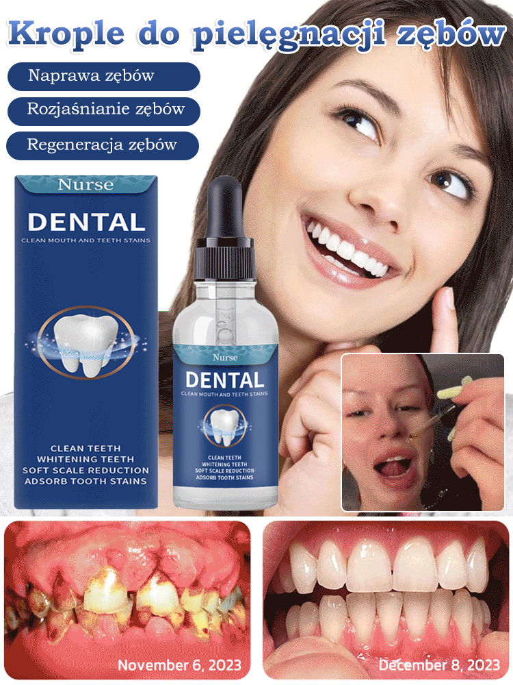 【🔥Kup jeden, drugi gratis】🦈Technologia regeneracji zębów rekina w kolorze czarnym! Z łatwością naprawia ubytki✅