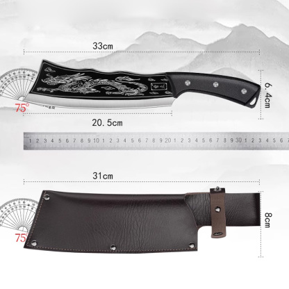 🔪75° Złoty kąt ostrza: Kroi mięso i warzywa czysto, kroi owoce i warzywa bez wyciskania soku, zachowując świeżość i smak.