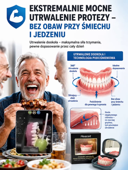 🦷3-minutowe protezy na zamówienie – bezklejowe protezy silikonowe z medycznego silikonu
