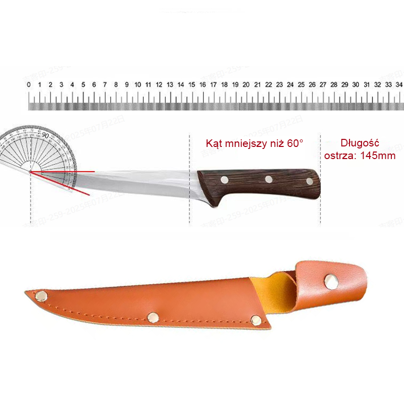 【🎉50% zniżki】🔪Niemiecki nóż do kości klasy wojskowej🥩Kroi grube mięso jednym cięciem