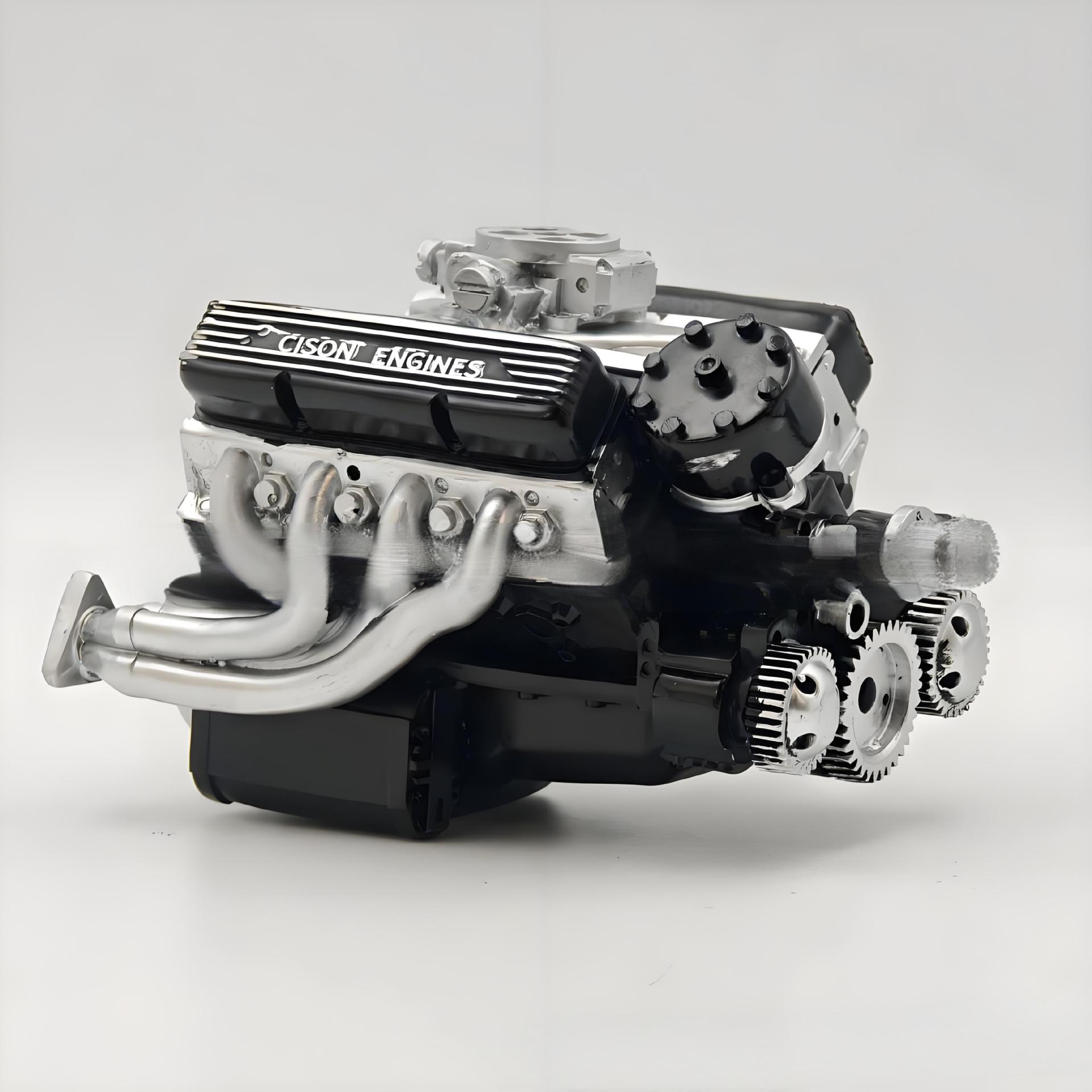 🚗Mini V8 Simulation Engine✨, replikujący klasyczny design silnika V8🎞️, gorąco polecany przez kolekcjonerów🌟!