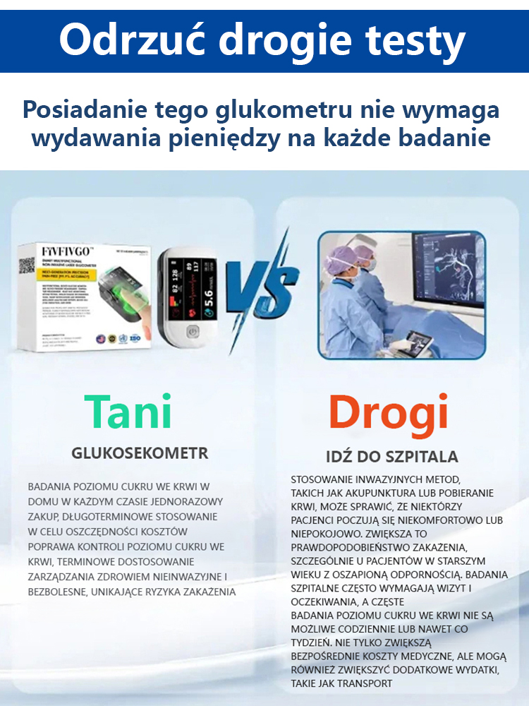 🩸 Nieinwazyjny pulsoksymetr napalcowy: Błyskawiczny pomiar w jedną sekundę – dla Twojego spokoju ducha