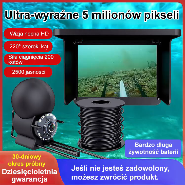 【Niezbędnik wędkarski】Podwodny wysokiej jakości detektor ryb