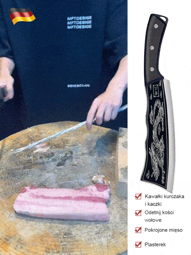 🔪75° Złoty kąt ostrza: Kroi mięso i warzywa czysto, kroi owoce i warzywa bez wyciskania soku, zachowując świeżość i smak.