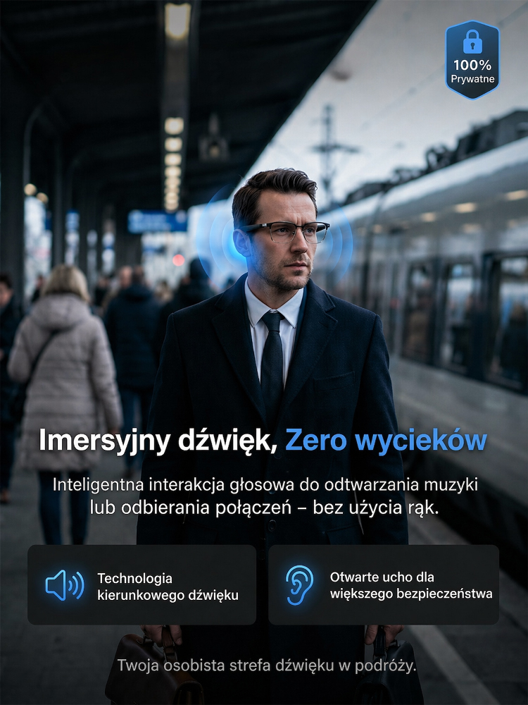 Okulary AI z funkcją zmiany koloru, sterowane dotykiem i głosem,🚀Ein Paar. Unendliche Möglichkeiten. 🤖Der unsichtbare KI-Assistent – direkt auf Ihrem Gesicht