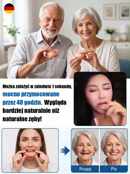 💥 90% of people choose these 3 pieces 🦷 Full-mouth realistic dentures, soft silicone, so natural you can't even tell!