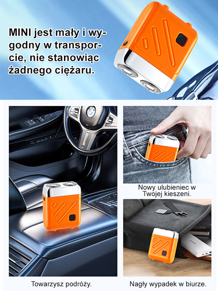 💫Król golarek: Nowa golarka dwusilnikowa🪒 Samoostrząca się głowica, niezbędny element golenia!