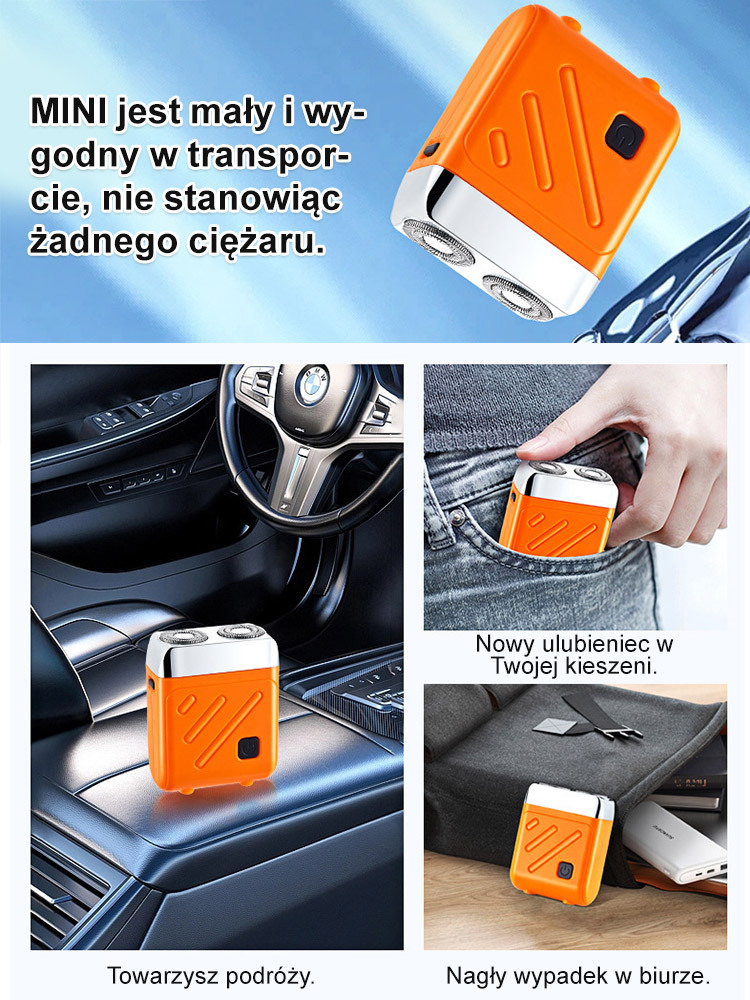 💫Król golarek: Nowa golarka dwusilnikowa🪒 Samoostrząca się głowica, niezbędny element golenia!