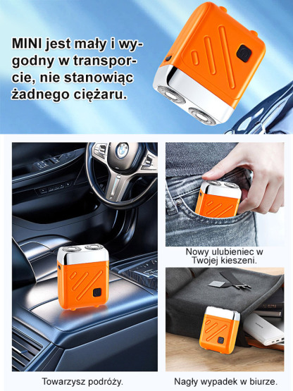 💫Król golarek: Nowa golarka dwusilnikowa🪒 Samoostrząca się głowica, niezbędny element golenia!