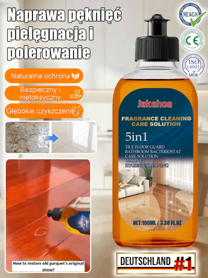 【🧴Kup jeden, drugi gratis】Niemiecki środek do czyszczenia podłóg 5 w 1 | Głębokie czyszczenie i 99% antybakteryjności • Długotrwały połysk