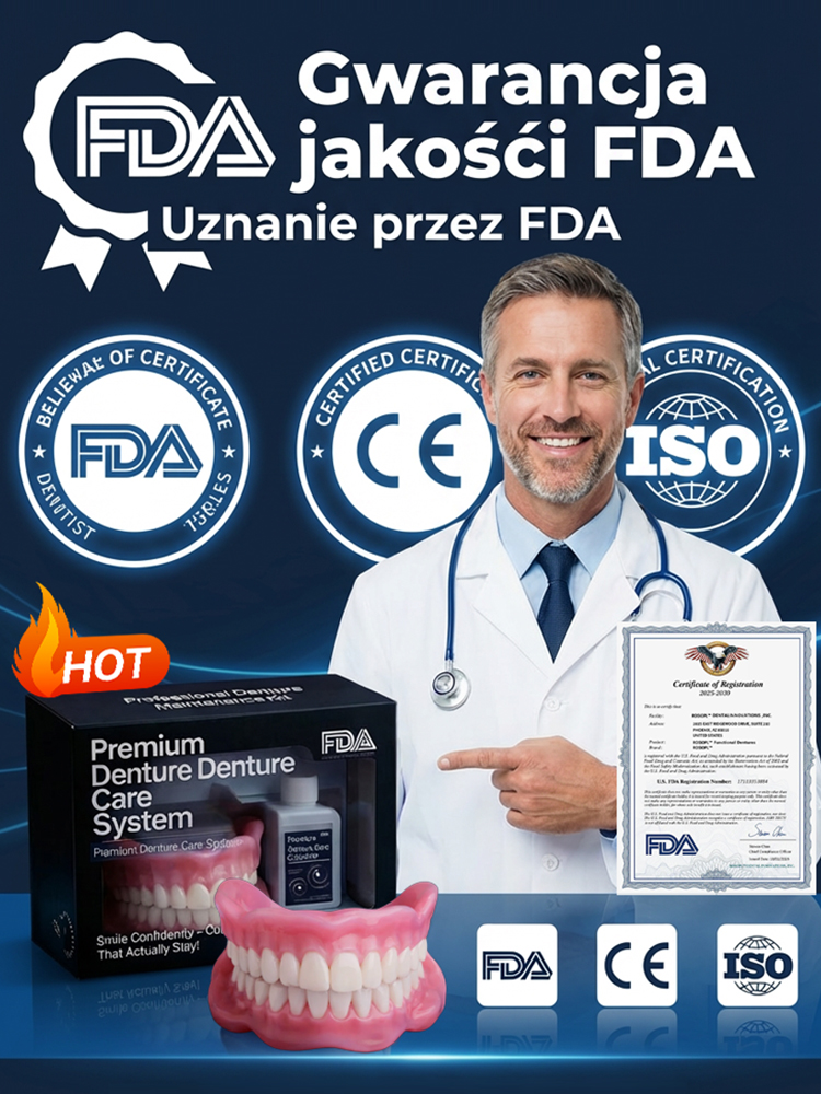 【🦷Kup jedną, a dostaniesz dwie】Protezy 3D Bionic | Bez kleju, stabilne dopasowanie • Naturalne doznania podczas żucia